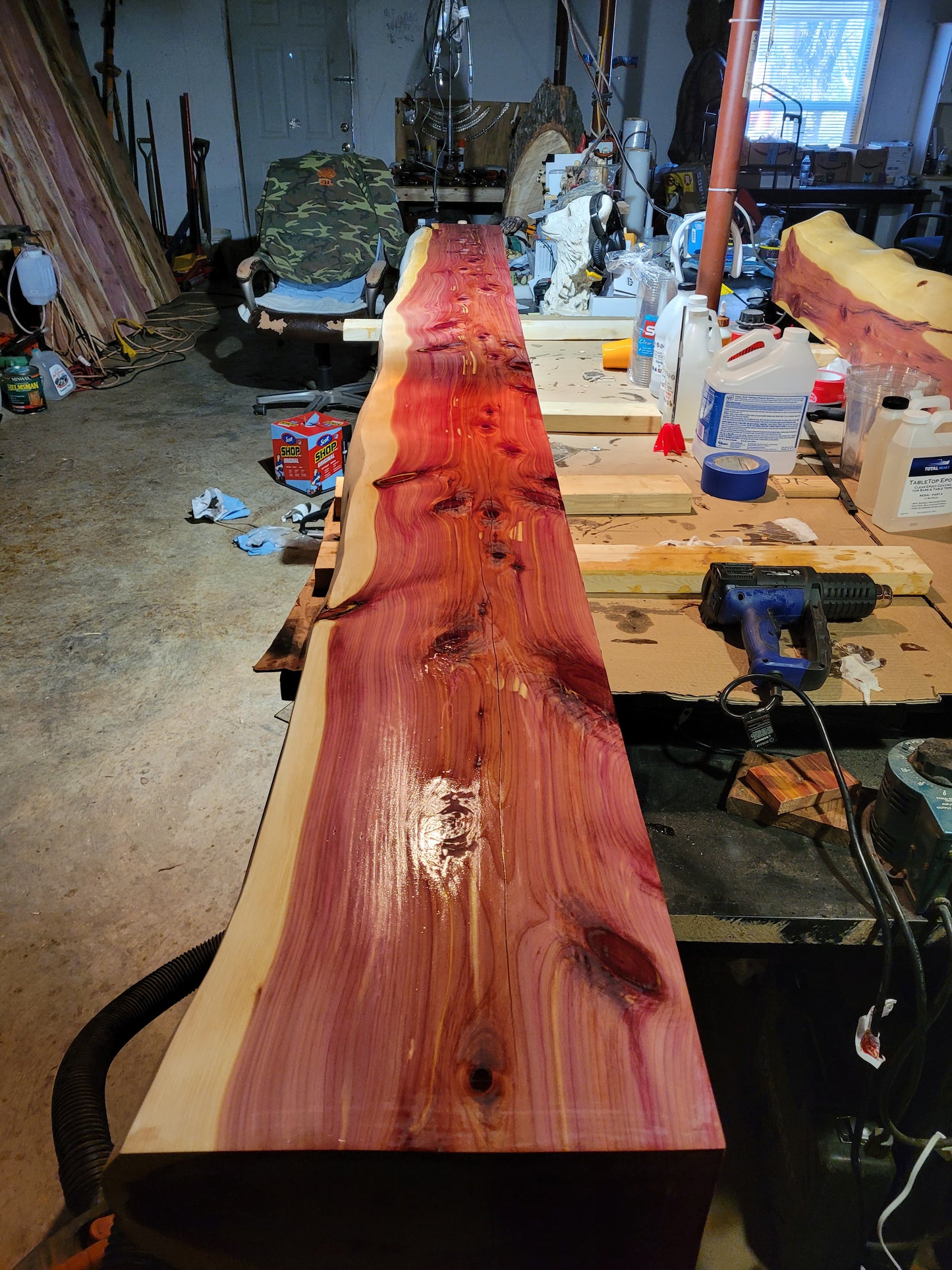 Fireplace Floating Cedar Mantel