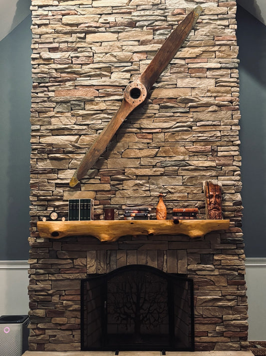 Live edge fireplace mantel. Many sizes
