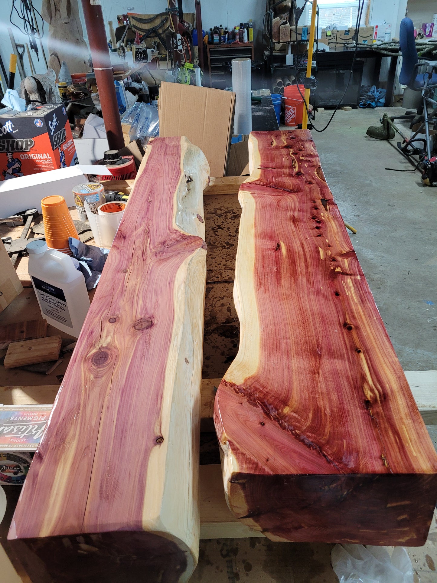 Live Edge Fireplace Mantels, many sizes and options