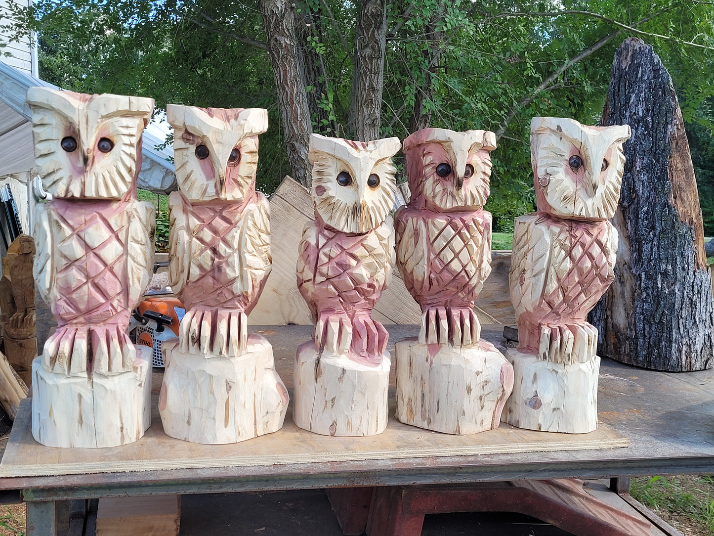 Chainsaw Carving 2ft Owl.