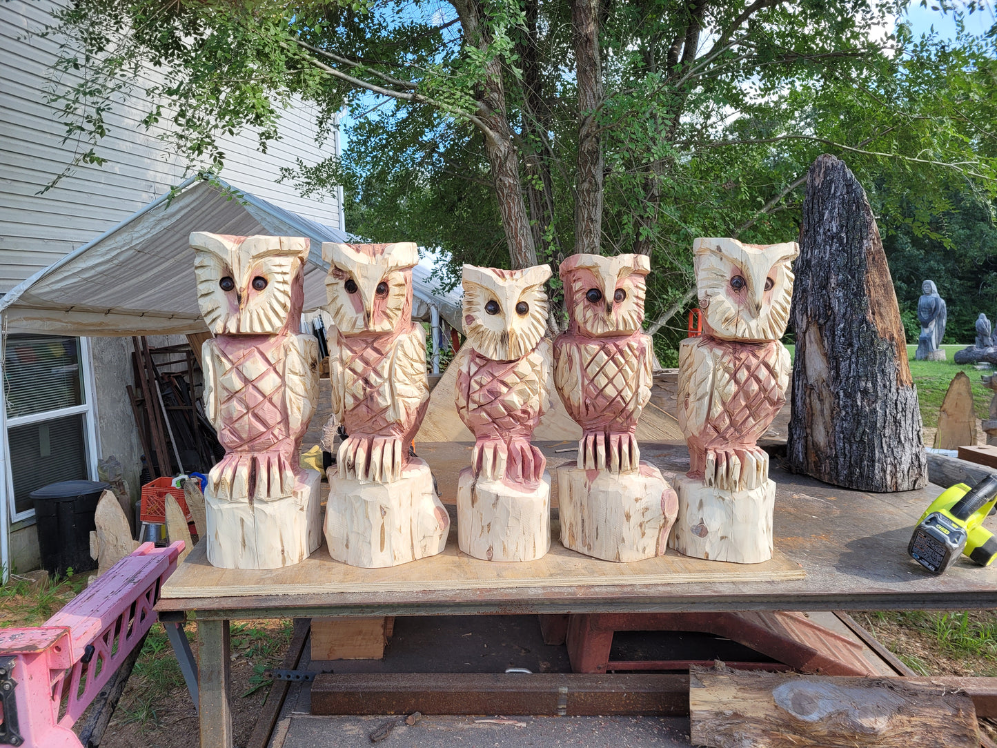 Chainsaw Carving 2ft Owl.