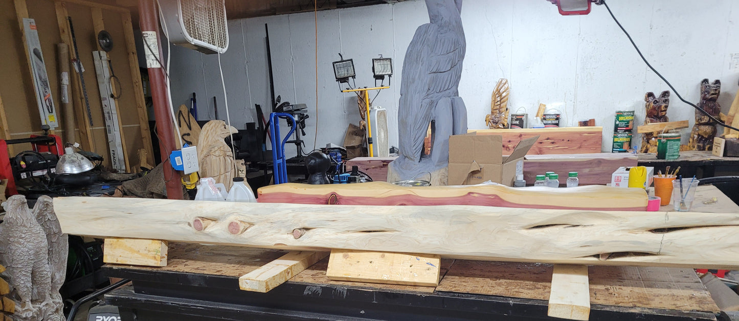 Live Edge Fireplace Mantels, many sizes and options