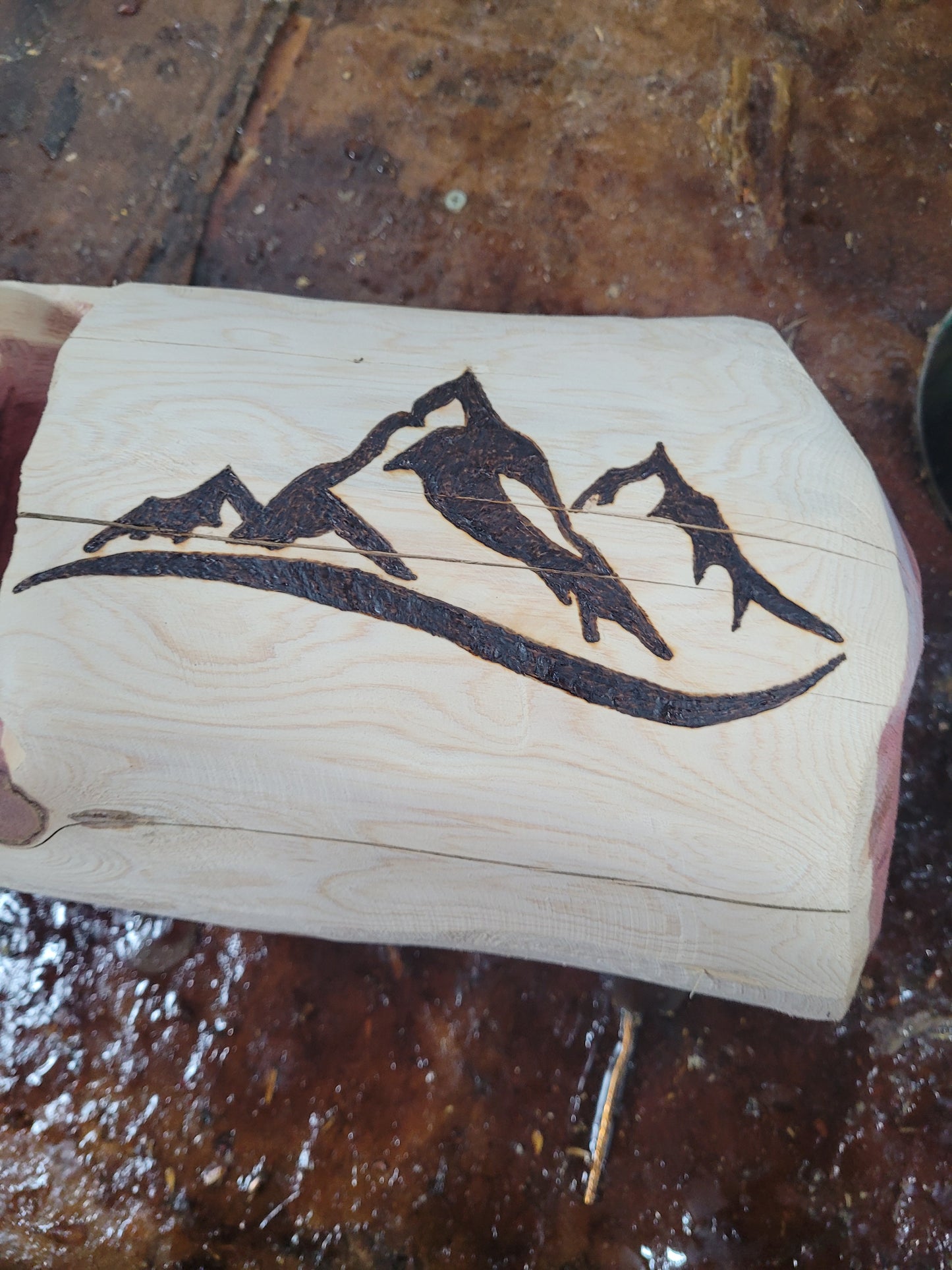 Chainsaw Carving Name Log, Cedar Name Log, Family Name log, Business Name Log Sign