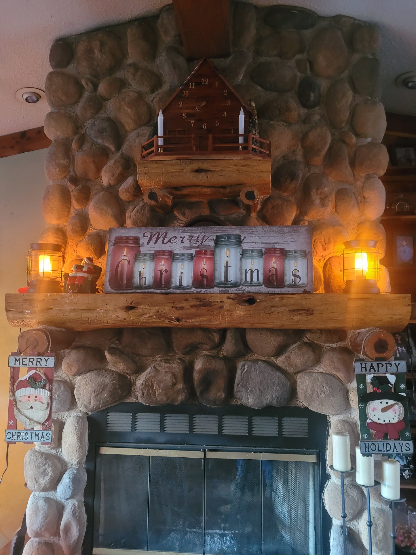 Live edge fireplace mantel. 6ft