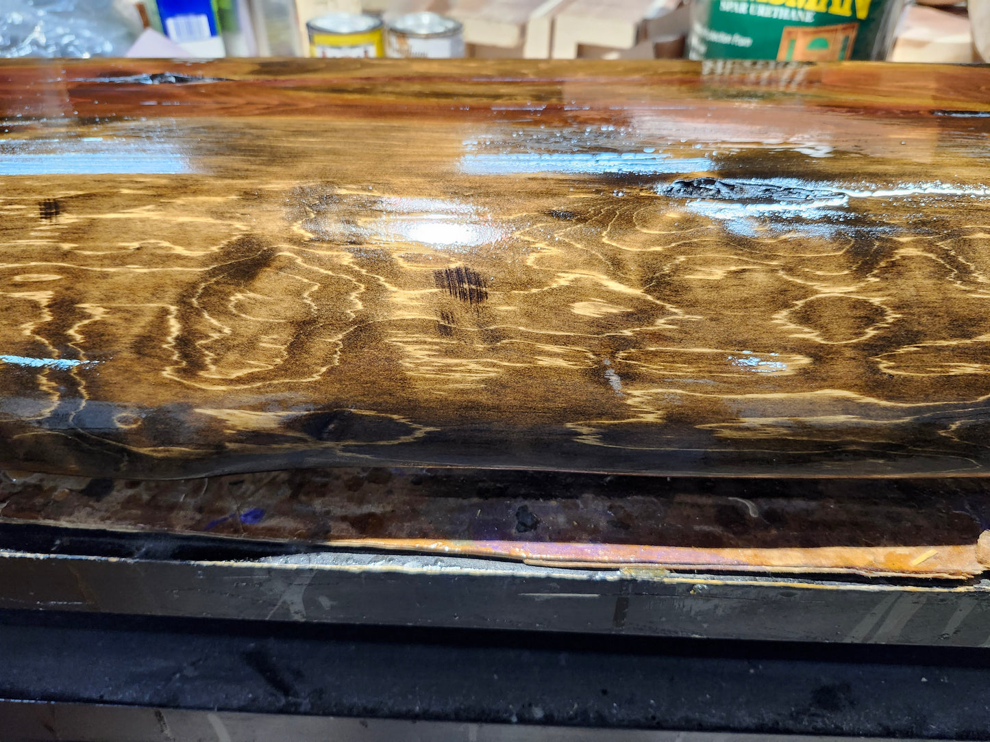 Live edge fireplace mantel. 6ft