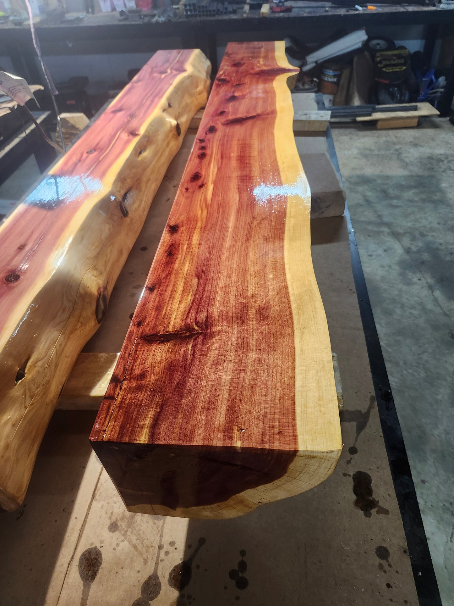 Live Edge Fireplace Mantels, many sizes and options
