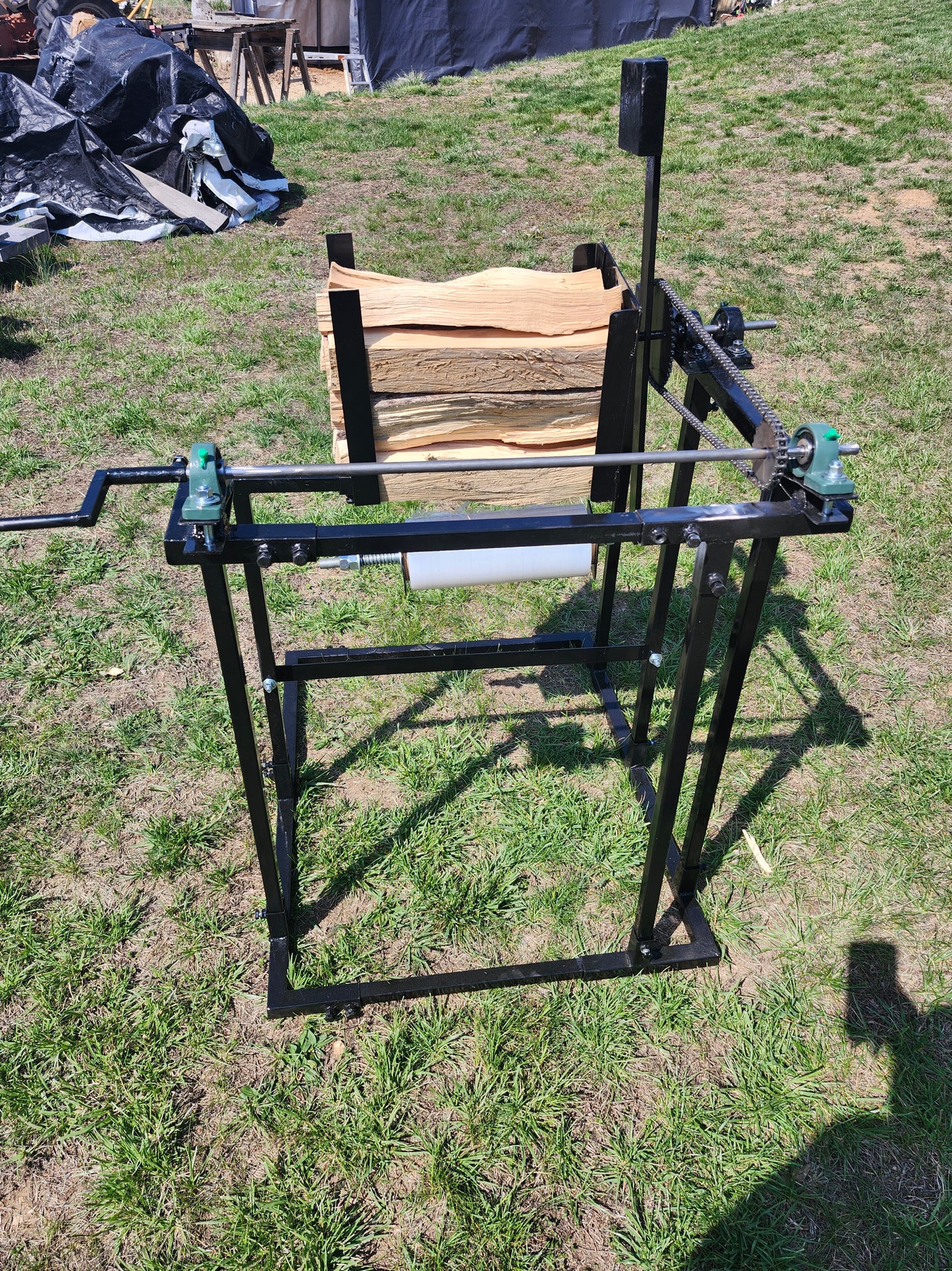 Firewood Wrapping Machine, Firewood Bundling Machine. Free Shipping