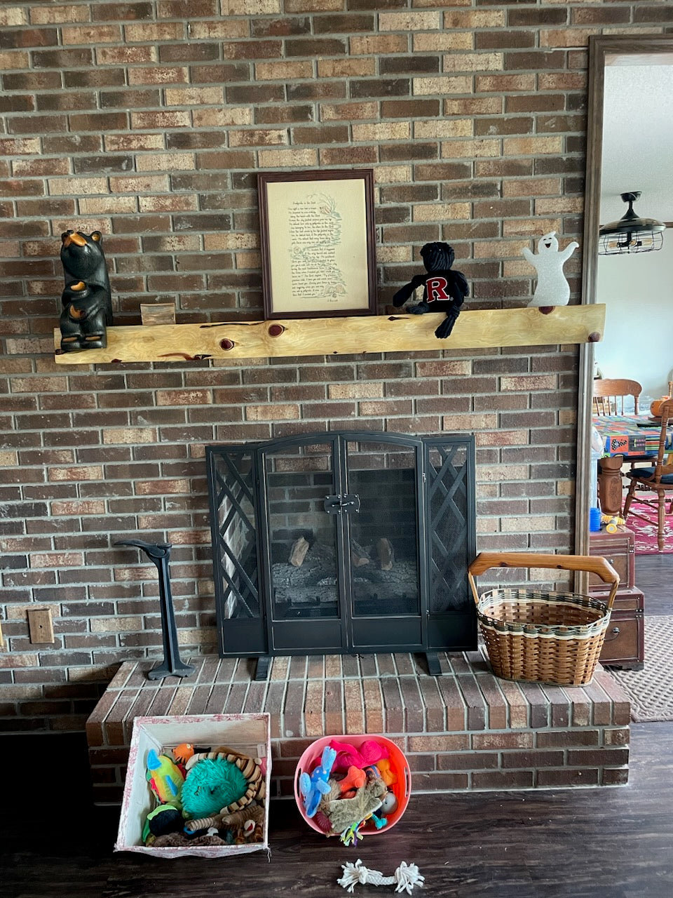 Live Edge Fireplace Mantels, many sizes and options