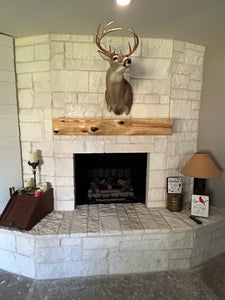 Live Edge Cedar Fireplace Mantels. 8 inch deep, 5 inch thick Floating Cedar Mantel Shelf