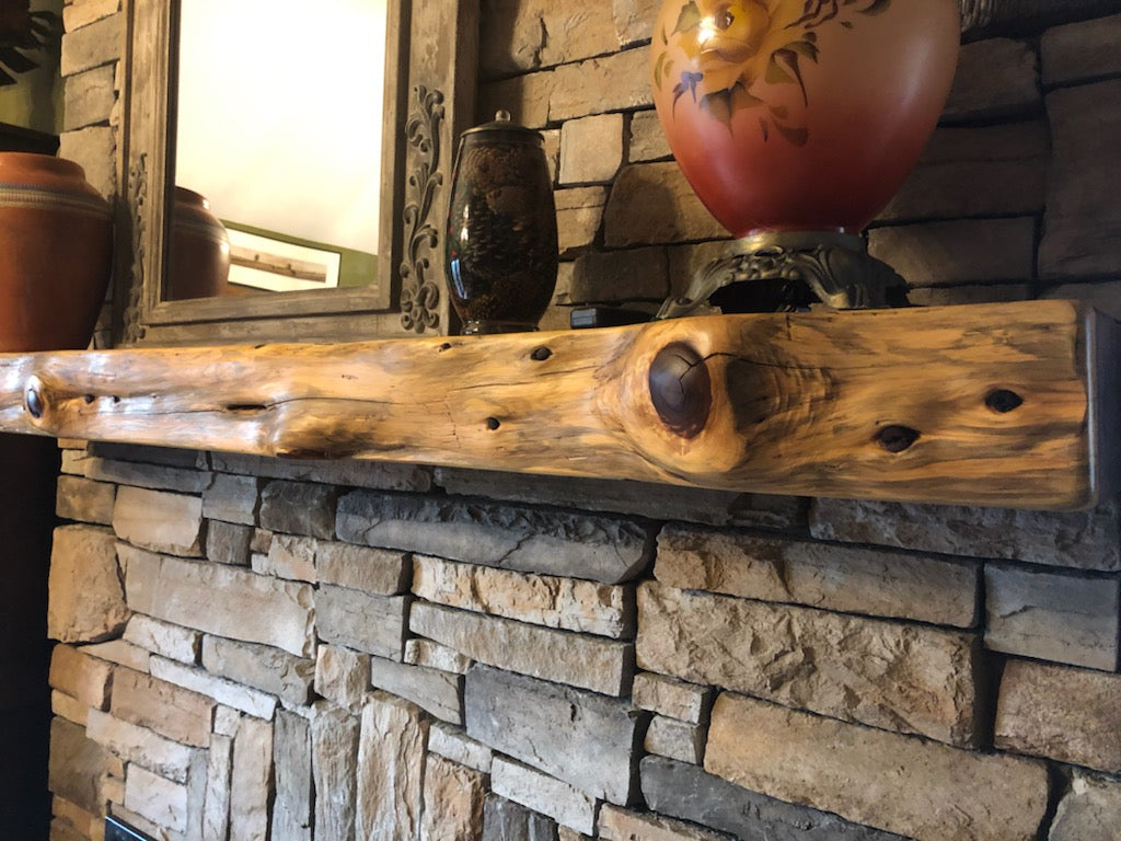 Live Edge Fireplace Mantels, many sizes and options
