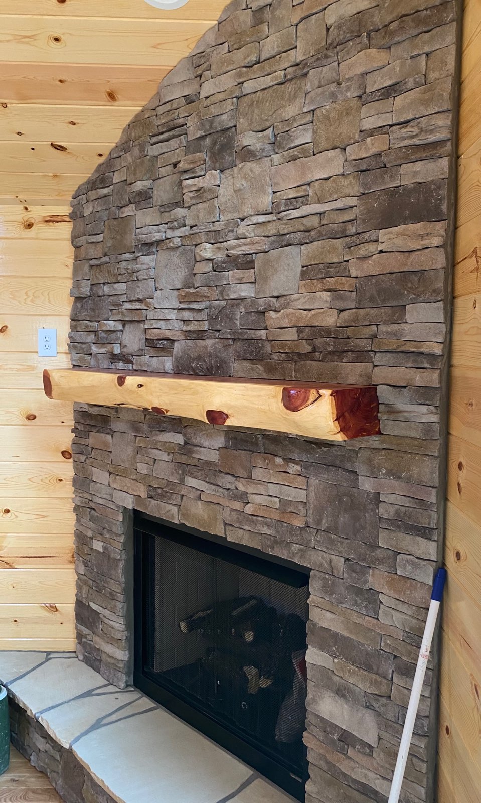 Live Edge Fireplace Mantels, many sizes and options