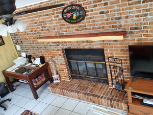 Live Edge Fireplace Mantels. 3 inch Cedar Fireplace Mantels