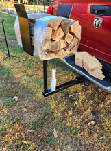 Load image into Gallery viewer, Reciever Hitch Mounted Firewood Wrapping Bundler with Stand Option