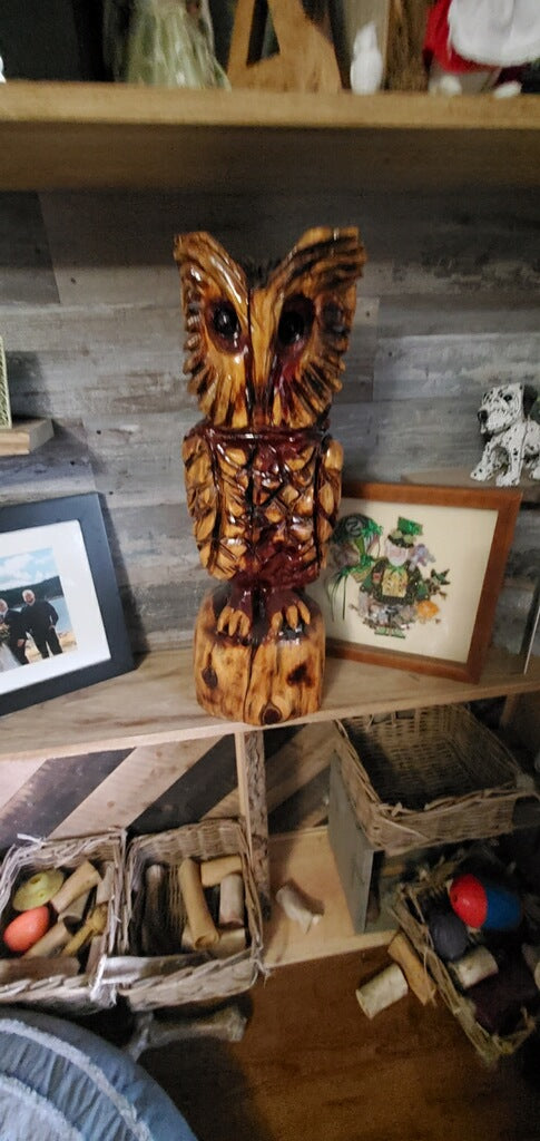 Chainsaw Carving 2ft Owl.