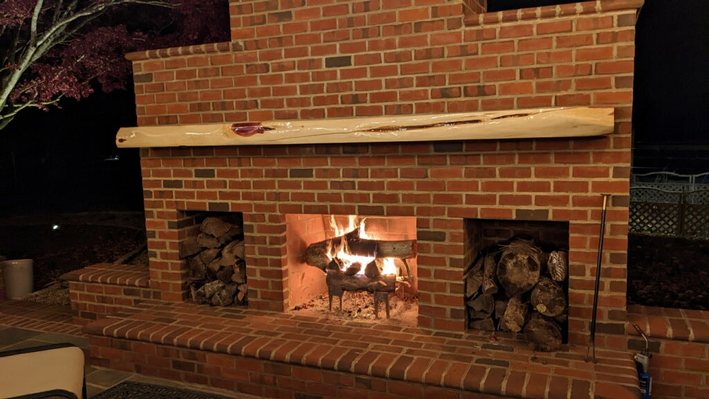 Live Edge Fireplace Mantels, many sizes and options