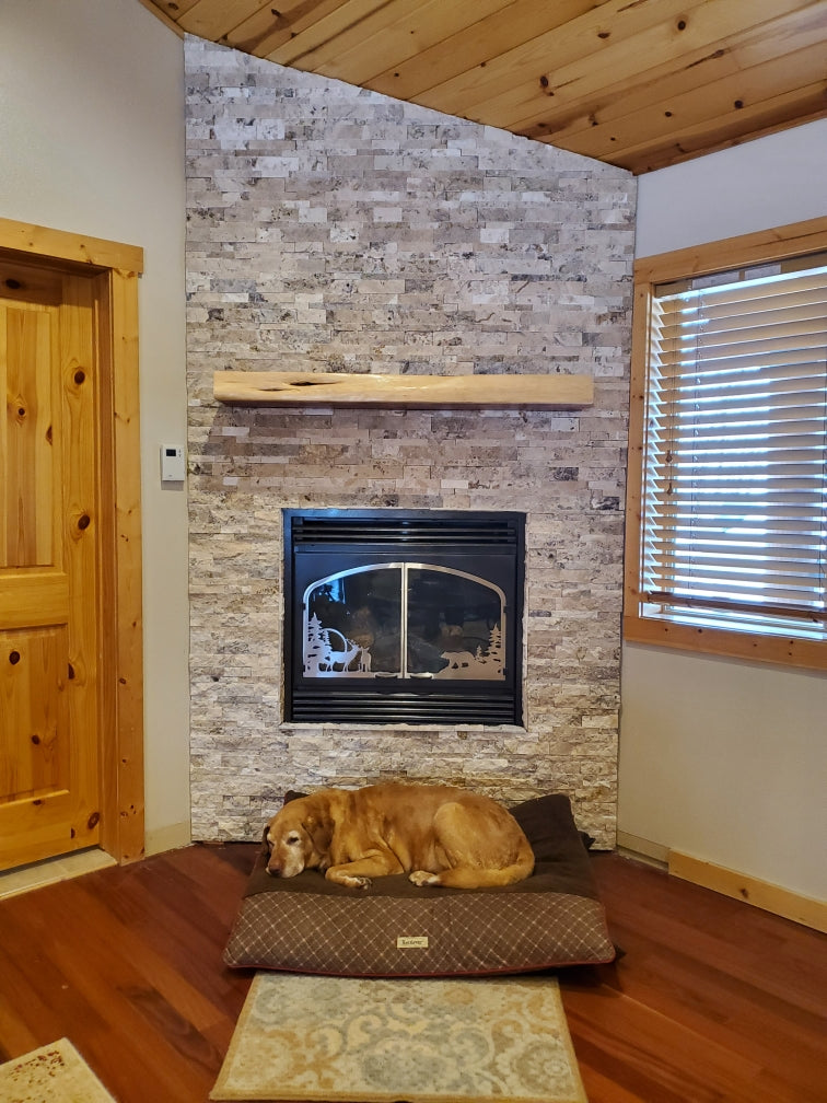 Live Edge Fireplace Mantels, many sizes and options