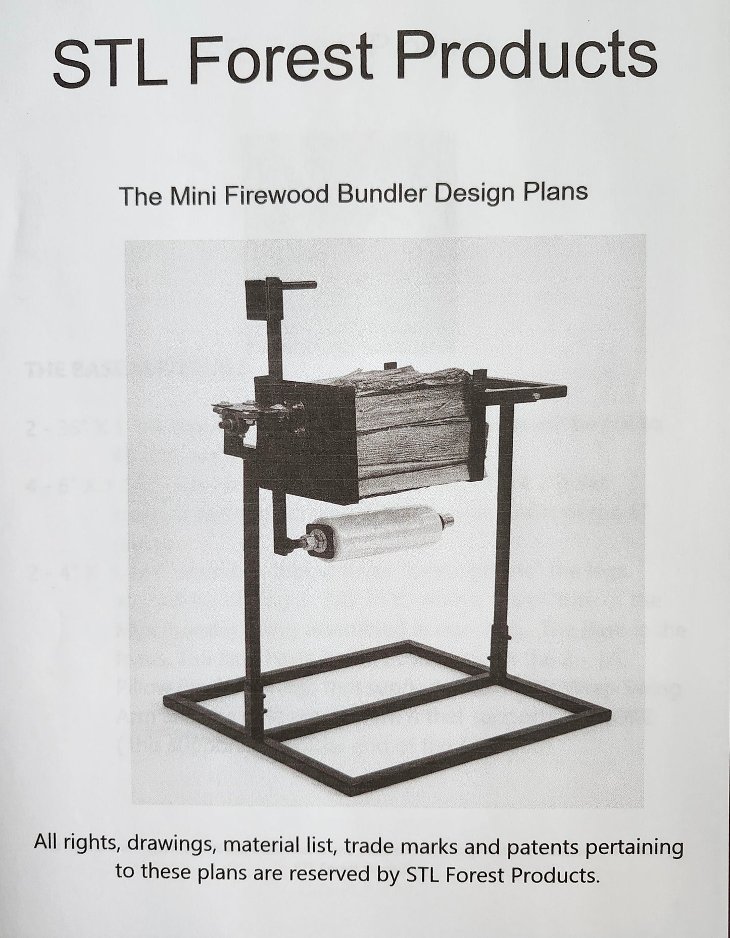 Firewood Wrapper Machine design plans