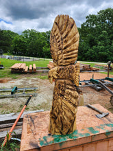 Load image into Gallery viewer, Chainsaw Carving Eagle 3ft. tall, Custom Carved Eagle.