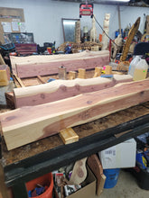Load image into Gallery viewer, Live Edge Cedar Mantels, Sanded only