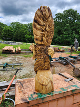 Load image into Gallery viewer, Chainsaw Carving Eagle 3ft. tall, Custom Carved Eagle.