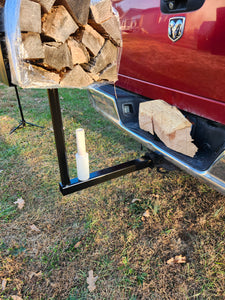 Firewood Wrapper. Hitch mounted firewood bundler.