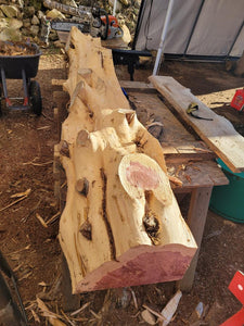 Live Edge cedar Fireplace Mantels, half-log Floating Cedar Mantel Shelf, Rustic many sizes